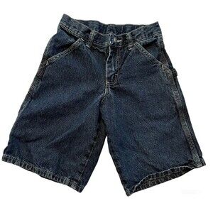 Wrangler WRG Boys Carpenter Jean Shorts Blue Size 8 Regular Denim Cargo …